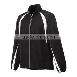 Black White Outdoor Zip Winter Jacket thumbnail-1