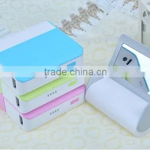Fashion Mirror Power Bank Review With Mobile Stand for TV Watching Xh-401 thumbnail-1