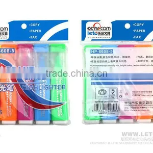 Highlighter Maker Fluorescent Pen With Chisel Nib HP-6608 thumbnail-3