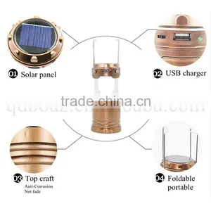 Portable Foldable Rechargeable With Solar Panel Led Camping Lamp Quality Choice thumbnail-3