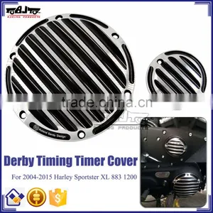 BJ-TMC-004 Hot Deep Cut Derby Motorcycle Trim Timer Timing Cover for Harley Sportster 883 1200 XL thumbnail-1