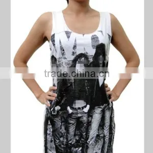 Oem Wholesale Plain Loose Tank Top Printed thumbnail-3