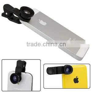 LQ- 001 3 IN 1 Fish Eye, Macro, Wide Range Universal Clip Photo Lens For Smart Phones, Tablet PC,LapTop. thumbnail-1