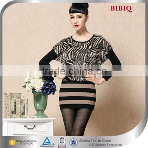 Sexy Autumn Mini Lady Dress With Long Sleeve Worsted thumbnail-1
