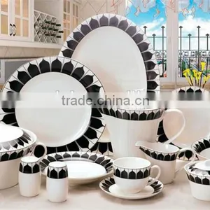 73pcs Luxury Fine Bone China Dinner Set With Royal Designs Quality Choice thumbnail-1