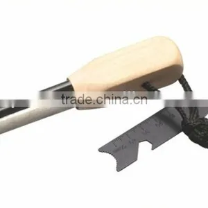 Wood Handle Magnisum Fire Starter Stick thumbnail-1