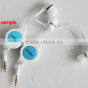 Factory Price In-ear Earphone With Retractable Cable thumbnail-2