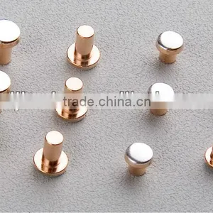 ISO ROHS Approved AgCdo90/10 Rivet Massif Plat Silver Contacts thumbnail-1
