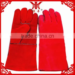 14 Inches Leather ce Welding Gloves thumbnail-5