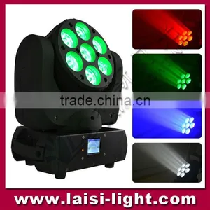 LS High Quality 7*12W RGBW LED Moving Head Light, Disco 4in1 Beam Moving Head Light, Stage Rgbw Led Moving Light thumbnail-1