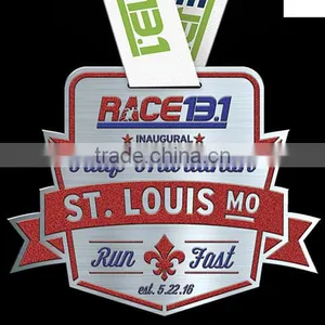 2016 Cheap Promotional Metal Souvenir Ribbon Medal thumbnail-1