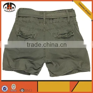 High Quality Custom Mens Casual Harem Shorts With Belt for Summer thumbnail-2