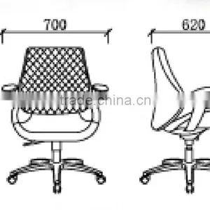 White Racing Style Office Leather Chair GZH-CK0036 thumbnail-4