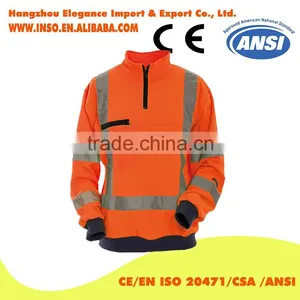 2016 New Winter Safety Work Wear Orange Hoodie Without Caps thumbnail-1