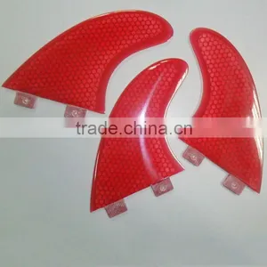 Red Super Strong Honeycomb FCS G5 Fin thumbnail-1