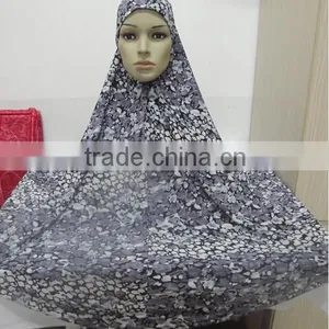 H303 Latest Big Size Print Muslim Hijab,islamic Scarf,pray Hijab thumbnail-4