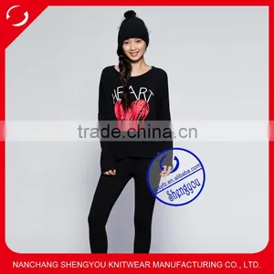 2015 China Manufacturer Custom Long Sleeve Women t Shirt Printing Wholesale Quality Choice thumbnail-1