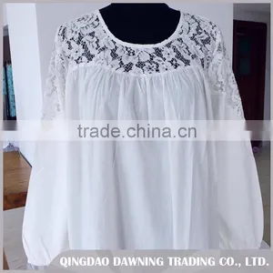 Fashionable Embroidered White Cotton Nightdress/Dressing Gown thumbnail-3