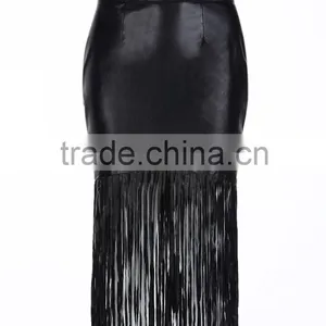 Fashion Design Tassels Skirt for Ladies thumbnail-1