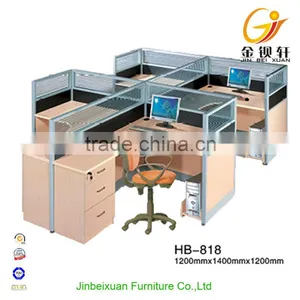 4-seat High-end Office Furniture Computer Desk Workstation Divider thumbnail-4