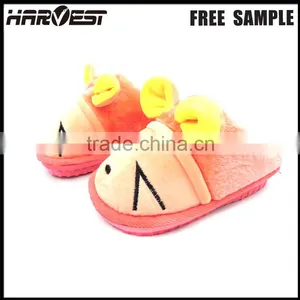 Washable Cartoon Slipper Bedroom , Solf Plush Animal Slipper Custom thumbnail-5