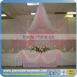 Allstar Elegant Telescopic Beautiful Pipe Drape System Wedding Backdrop Stand thumbnail-5