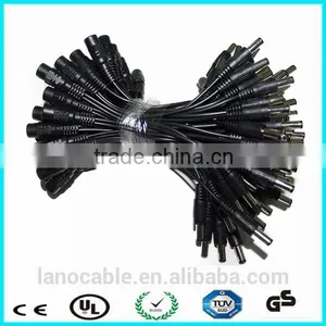 0.5M Black 22awg 5.52.5mm y Splitter dc Cable thumbnail-4