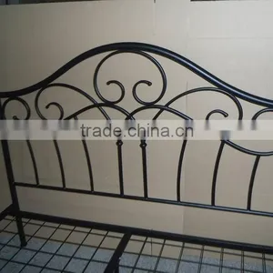 Modern Double Black Platform Iron Bed Frame Queen thumbnail-5