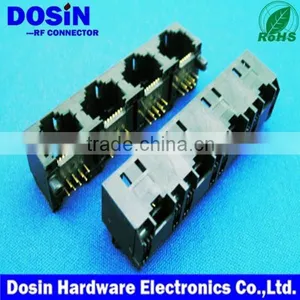 Competitive Price 4 Ports RJ45 Pcb Modular Jack Connector for Telecom thumbnail-1