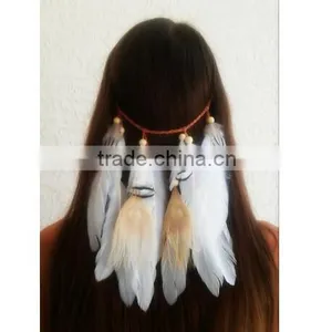 Good Price Peacock Feather Beads Headbands Headdress Carnival Headpieces thumbnail-2