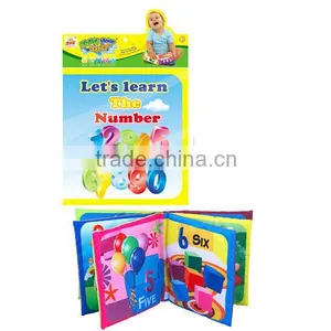 English Numbers Learning Baby Cloth Book, Education Infant Fabric Book thumbnail-1