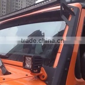Black Steel Headlight Mount Bracket Light Bar for Jeep thumbnail-5