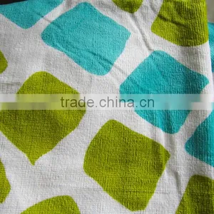 Pure Cotton Beautiful Color Seaside Plaid Beach Swimming Towel thumbnail-5