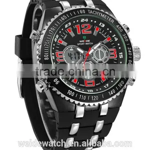 New Production 2016 WEIDE Multi-functional Analog-digital Big Dial Watches for Men Watches for Resale WH1107-4 thumbnail-5
