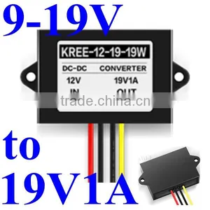 Anti-shock Voltage Regulator 9V 12V 15V 14V up to 19V 1A 19W Boost Converter Power Supply Module Waterproof With Plastic Case thumbnail-1