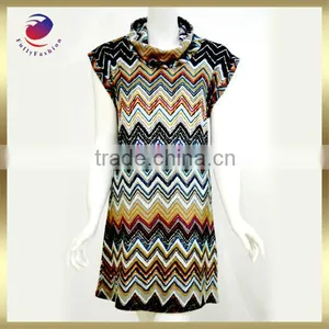 Striped Fashion Woman Dress thumbnail-1