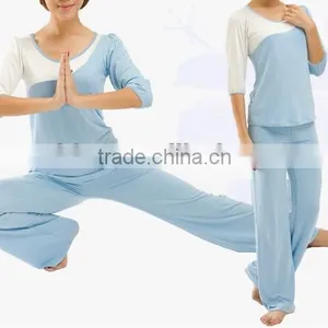 Bamboo Fiber Elegant Ladies Sportwear Fintess Yoga Wear thumbnail-5