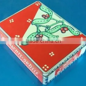 Rectangular Metal Christmas Tin Box thumbnail-1