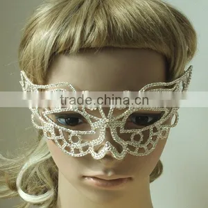 Fully Handmade Luxury Rhinestone Mask thumbnail-1