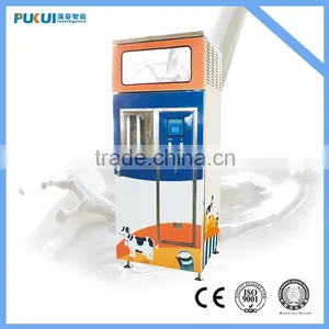 Coin Operated Automatic Fresh Milk Dispenser With Cooling System / Full Stainless Steel Milk Vending Machine thumbnail-4