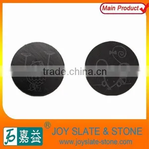 2015 New Design Kawaii Animal Pattern Slate Beer Mats Drink Coasters Pad thumbnail-1