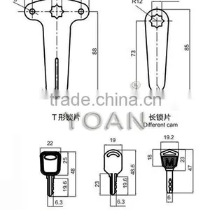 Black Zinc Metal Cabinet Door Lock, Plane Lock thumbnail-6