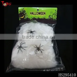 Various Weight for Choice Cotton Spider Web With Small Plastic Spider thumbnail-1