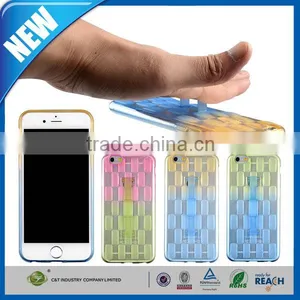 C&T Flexible Extremely Thin Gel Finger Grip TPU Skin for Iphone 6s Mobile Phone Covers With Kickstand thumbnail-1