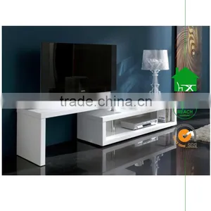 TV-3002 White Flexible TV Stand thumbnail-1