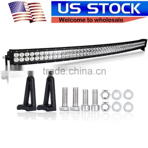 US STOCK Curved 288W Led off Road Light Bar(combo Beam) for Offroad SUV Jeep Truck thumbnail-1