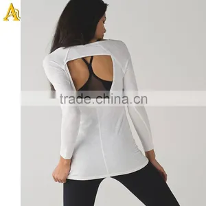 100% Cotton Girls Cool t Shirt Women Plain Long Sleeve o Neck t Shirt thumbnail-1