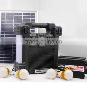 China Manufacturer Price Portable Solar Power Source 12V Solar Lighting Kit Solar thumbnail-1