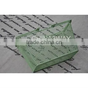 Industria Handmade Galvanized Flower Metal Wire Baskets thumbnail-5