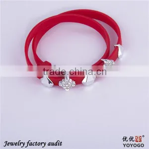 2016 Popular Red Positive Silicone Energy Bracelets thumbnail-1